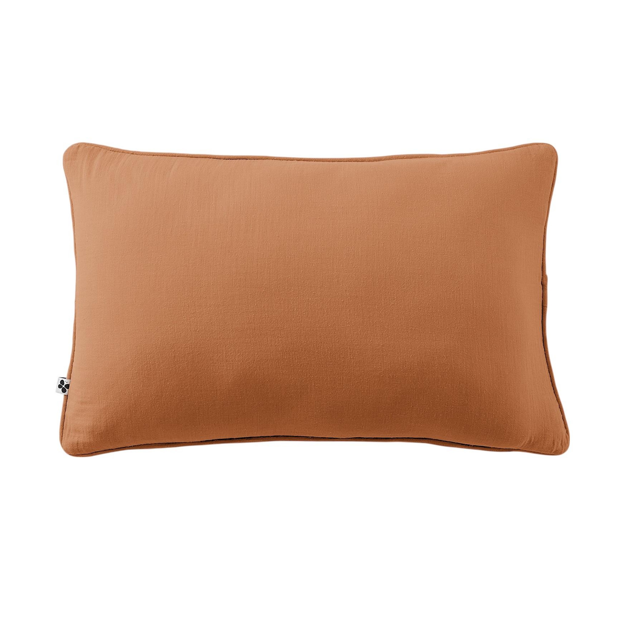 Voir la diapositive 1 : Eden Coussin déhoussable gaia – gaze de coton avec passepoil élégant