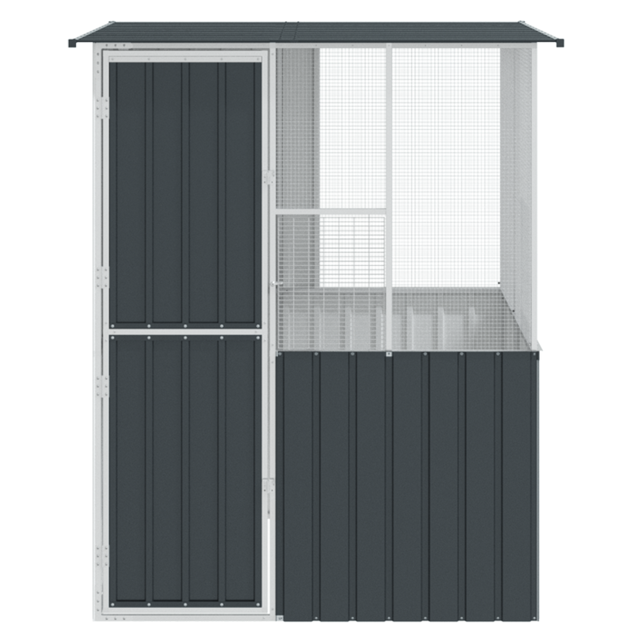 Voir la diapositive 6 : VIDAXL Cage à oiseaux moderne pour l extérieur