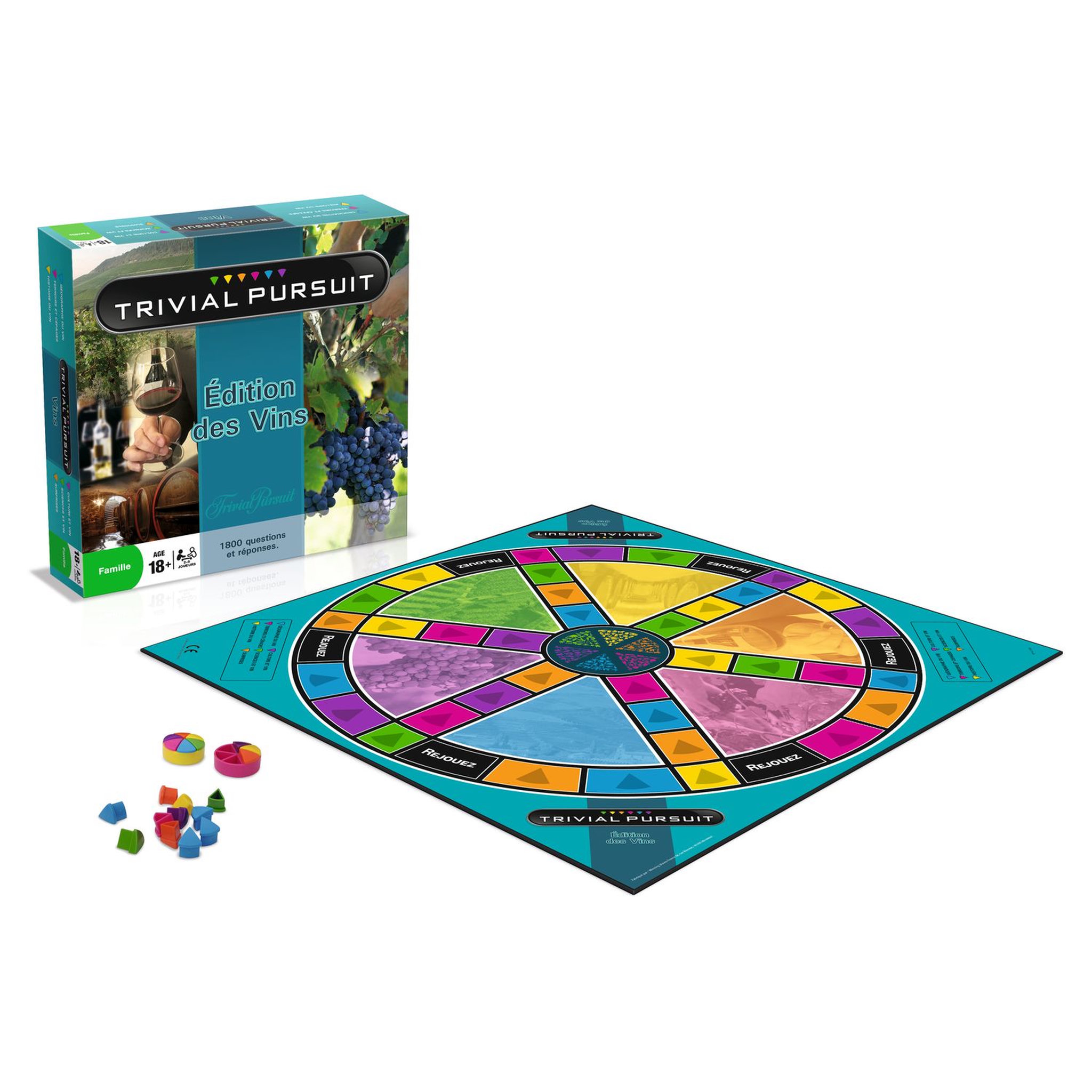 Voir la diapositive 2 :  WINNING MOVES Jeu Trivial Pursuit édition des Vins 2014