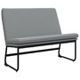 Voir la diapositive 2 : VIDAXL Banc Gris clair 100x75x76 cm Tissu