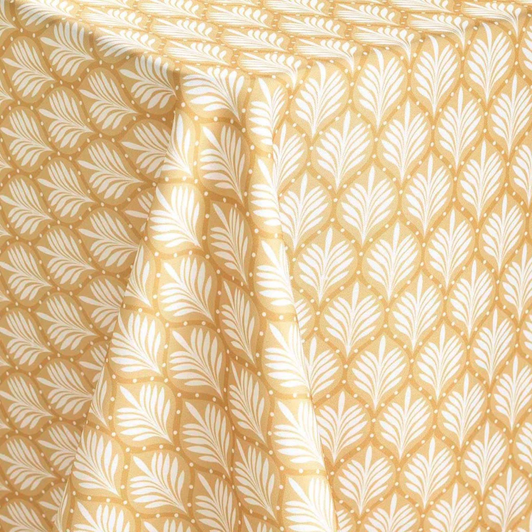 Voir la diapositive 3 : Douceur d'Intérieur Nappe antitache imprimé  davia  145x240cm jaune