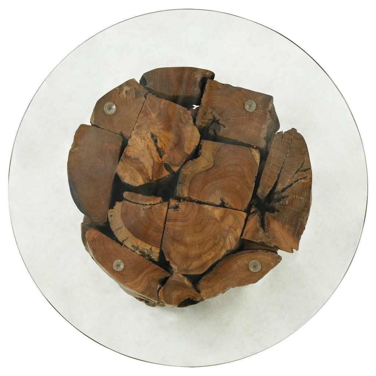 VIDAXL Table basse Bois flottant de teck massif 60 cm