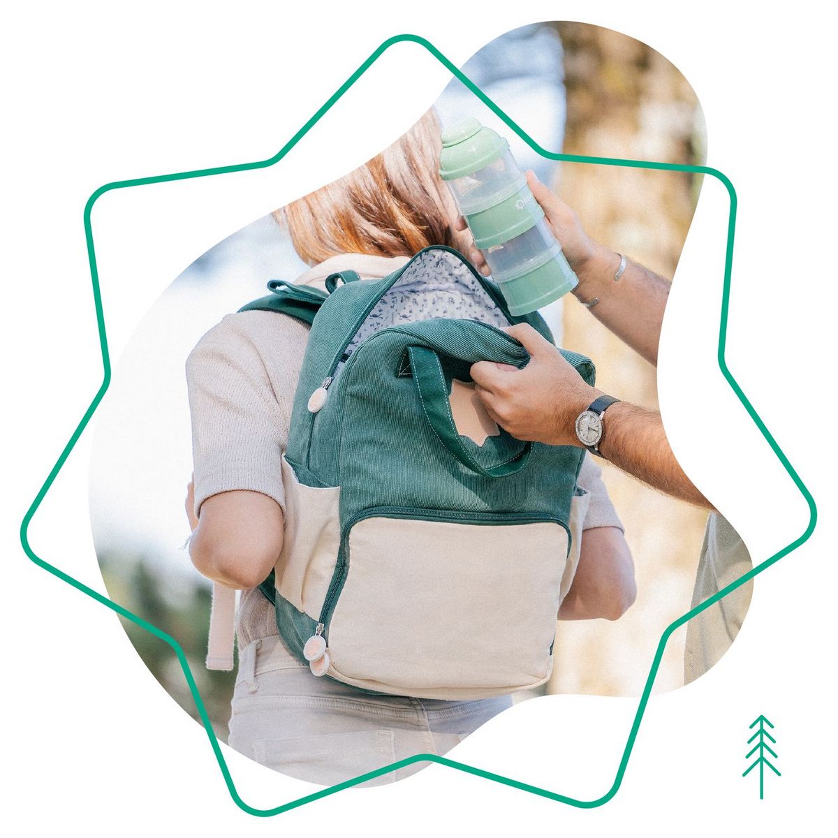 BADABULLE Sac à dos à langer Safari