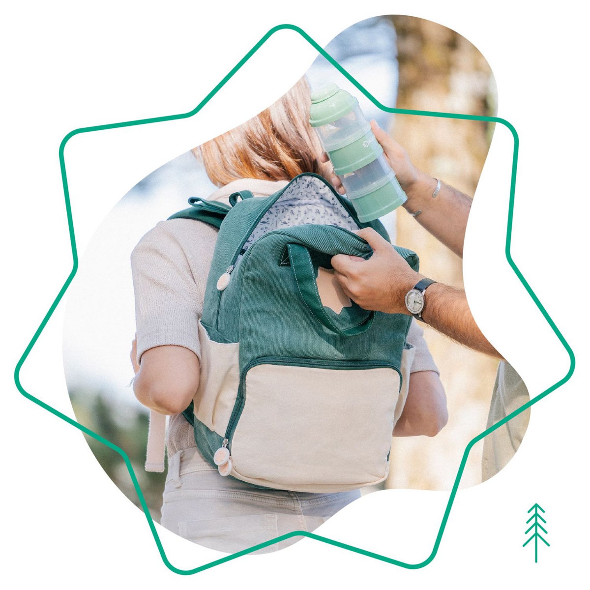 BADABULLE Sac à dos à langer Safari