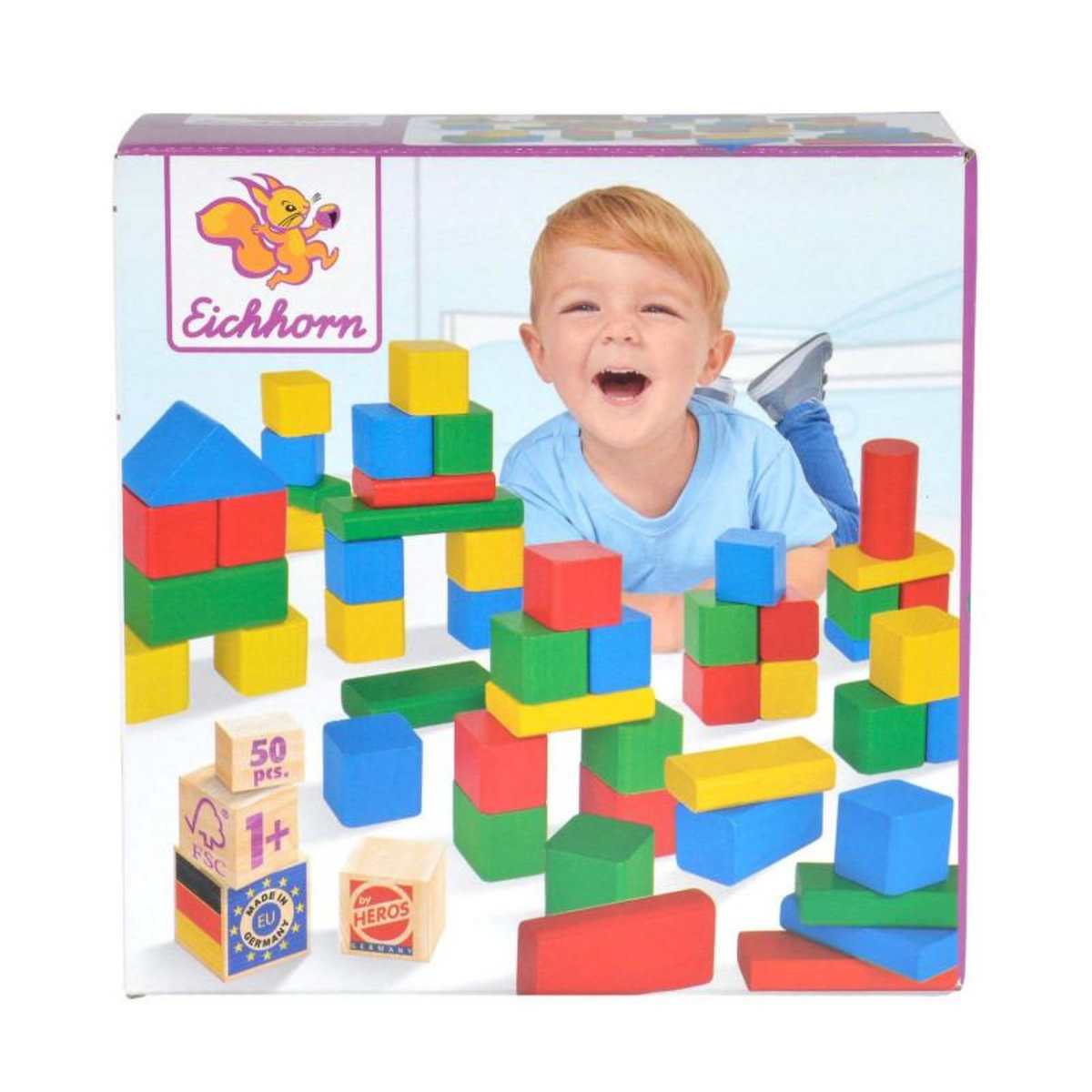 Eichhorn Eichhorn Wooden Blocks Colored, 50st.