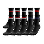 TWINDAY TWINDAY Lot de 10 paires de Chaussettes Homme Coton SPORT Noir. Coloris disponibles : Noir