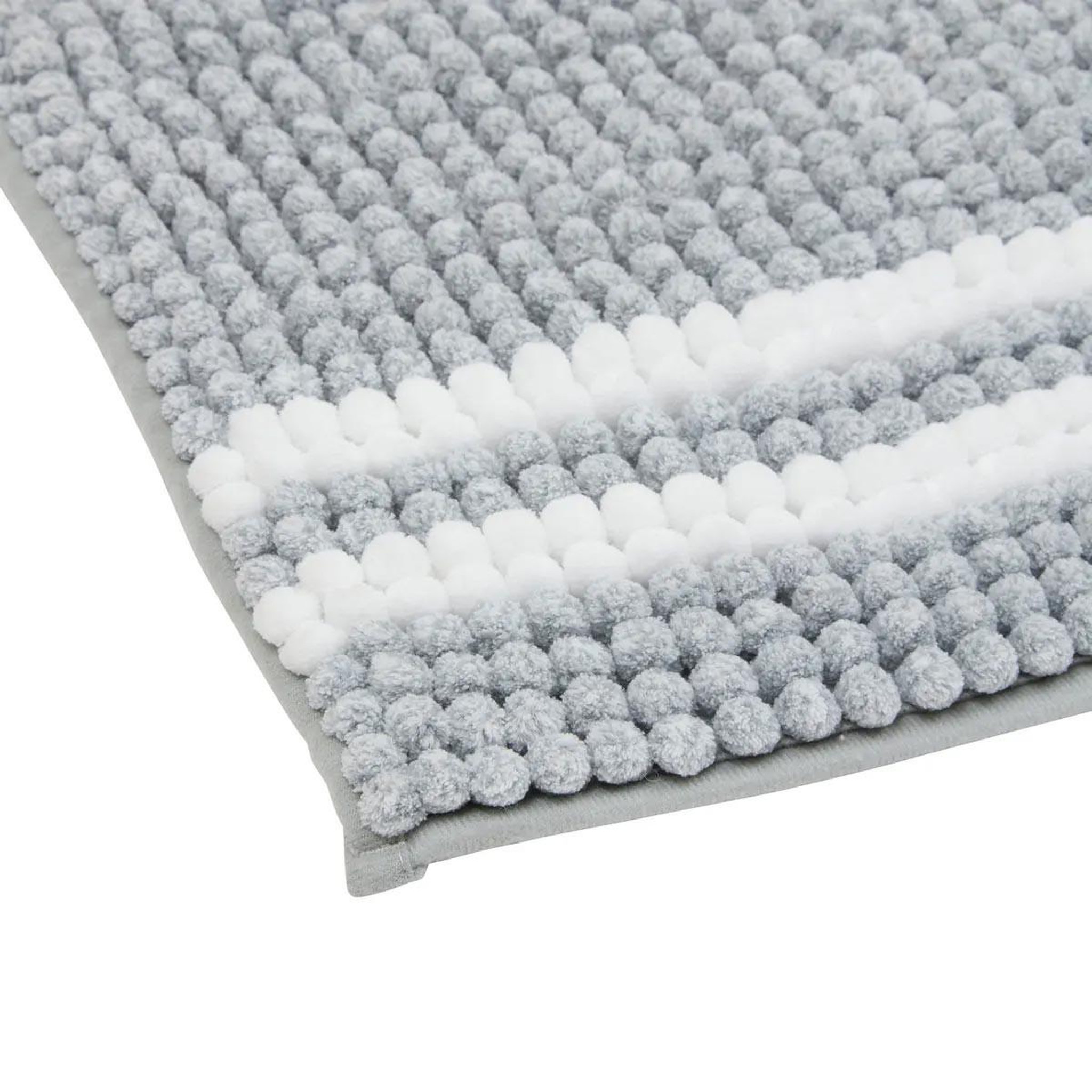 Voir la diapositive 2 : FIVE Tapis de bain  mini chenille  50x80cm gris