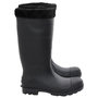 Voir la diapositive 4 : VIDAXL Bottes de pluie avec chaussettes amovibles noir taille 43 PVC