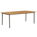 VIDAXL Table de jardin 200x100x72 cm Bois d'acacia solide et acier
