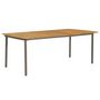 Voir la diapositive 1 : VIDAXL Table de jardin 200x100x72 cm Bois d'acacia solide et acier
