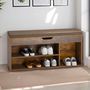 Voir la diapositive 2 : IDIMEX Banc de rangement à chaussures BAIA avec coffre, en bois