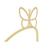 Voir la diapositive 4 : Paris Prix Lot de 2 Tables de Chevet Murales  Butterfly  41cm Or