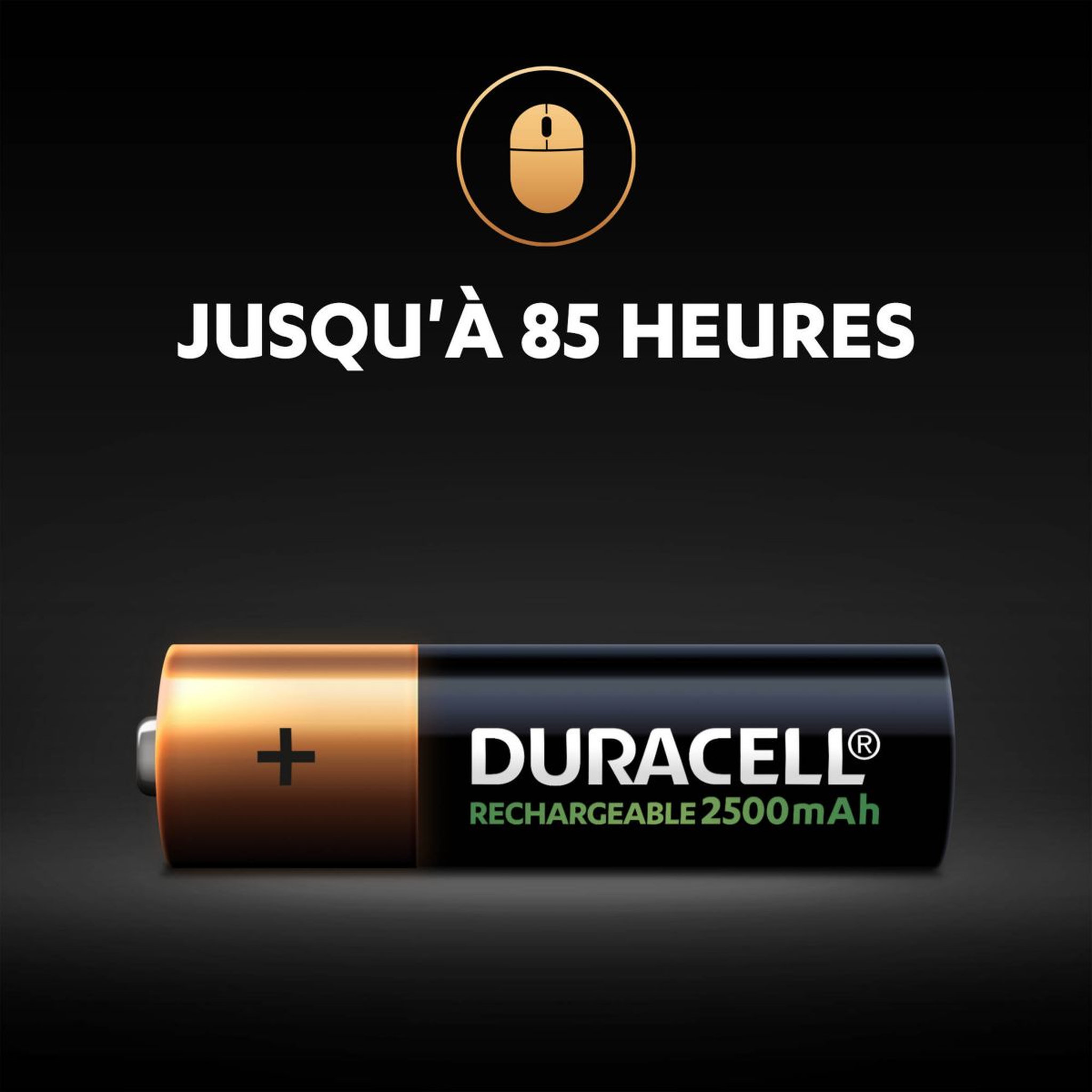 Voir la diapositive 3 : Duracell Pile rechargeable AAA/LR03 ULTRA POWER 850 mAh x4