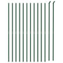 Voir la diapositive 3 : VIDAXL Cloture en treillis metallique avec bride vert 1,1x25 m