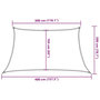 Voir la diapositive 6 : VIDAXL Voile d'ombrage 160 g/m^2 Vert clair 3/4x2 m PEHD