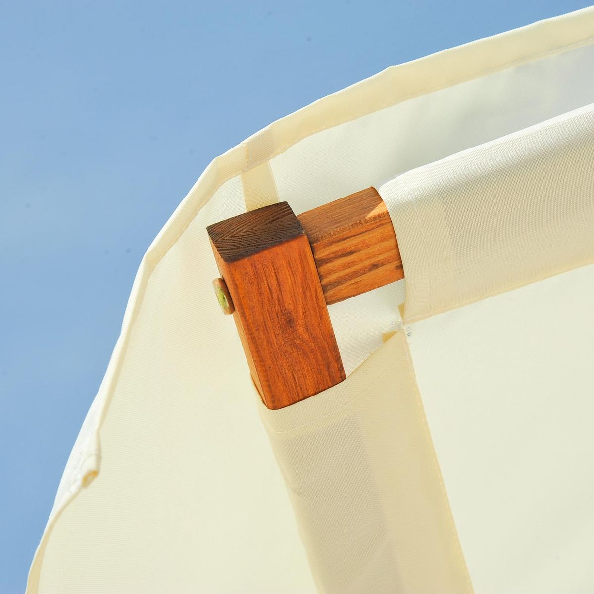 HOMCOM Hamac de jardin avec support en bois et parasol hamac sur pied 2 personnes max. charge max. 180 Kg