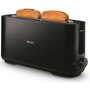 Voir la diapositive 2 : Philips Grille-pain HD2590/90 Toaster noir Daily, 1 fente longue, 830W