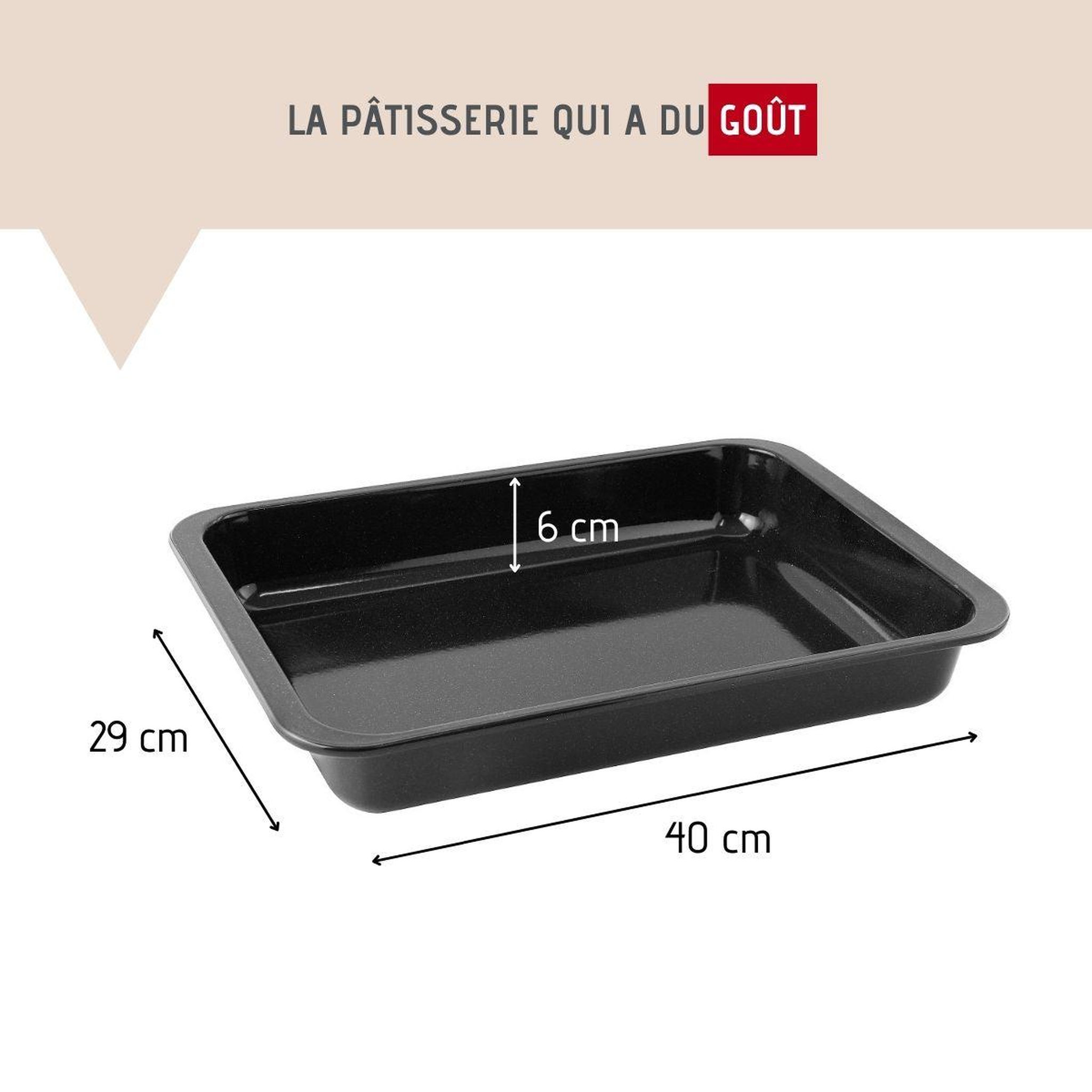 Voir la diapositive 3 : ZENKER Plat à four xxl rectangle 40 x 29 cm en acier émaillé zenker spécial cooking