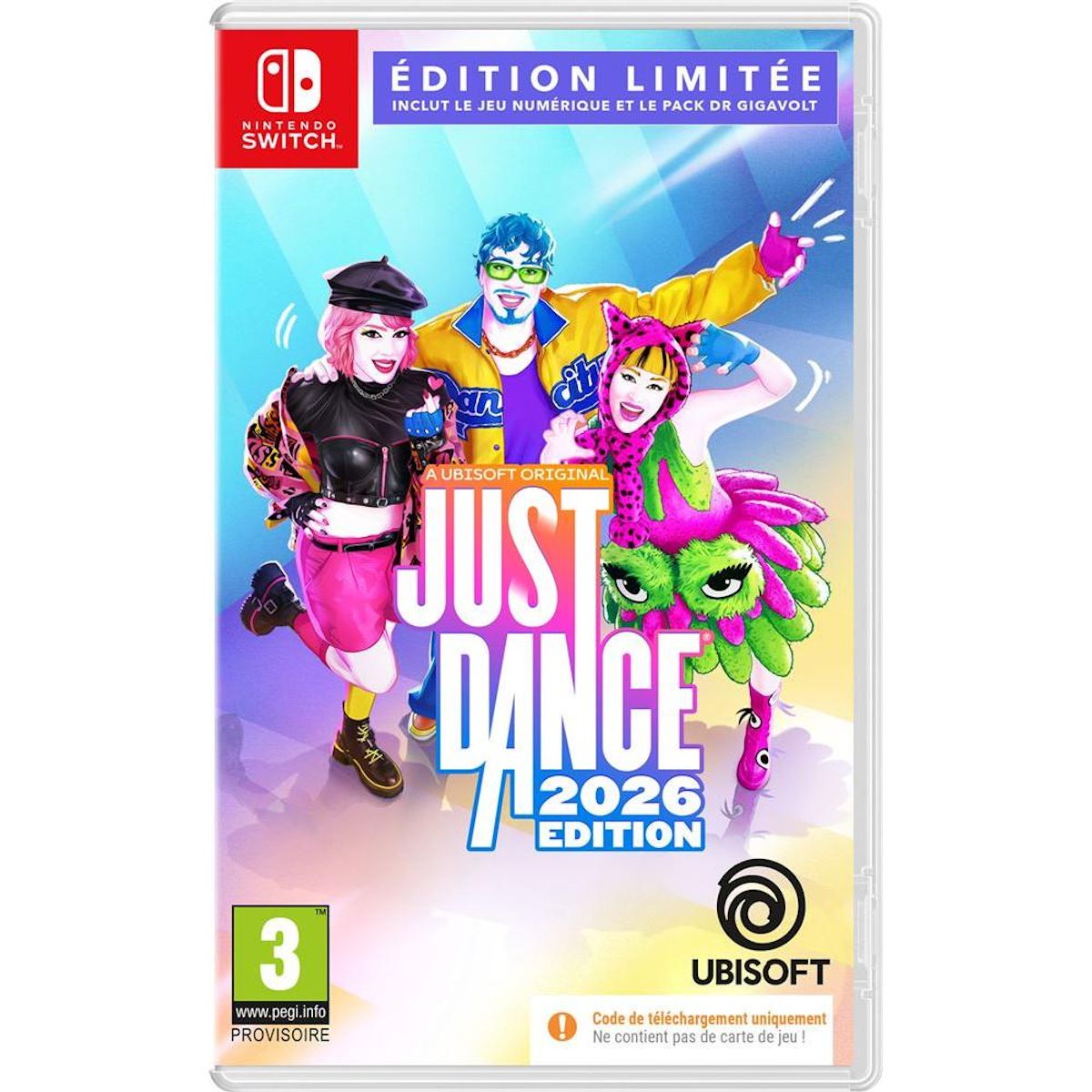UBISOFT Just Dance 2026 Limited Edition Code in a box Nintendo Switch