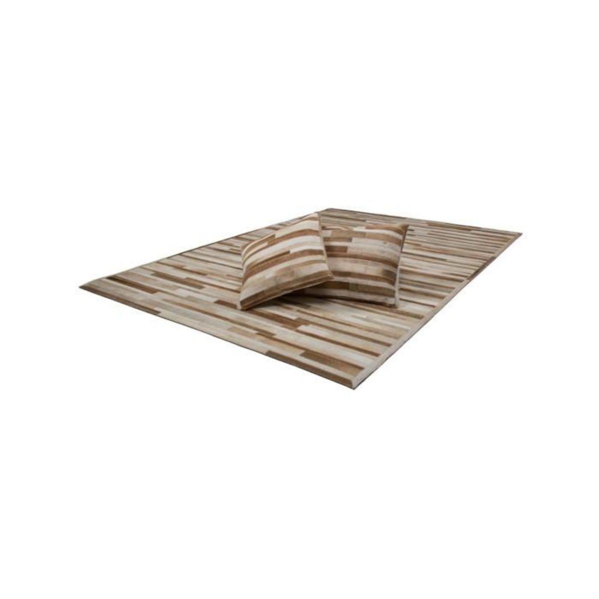 Paris Prix Coussin Déco en Cuir  Lavish  40x60cm Crème