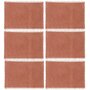 Voir la diapositive 1 : TOILINUX Lot de 6 Sets de table Maha en coton