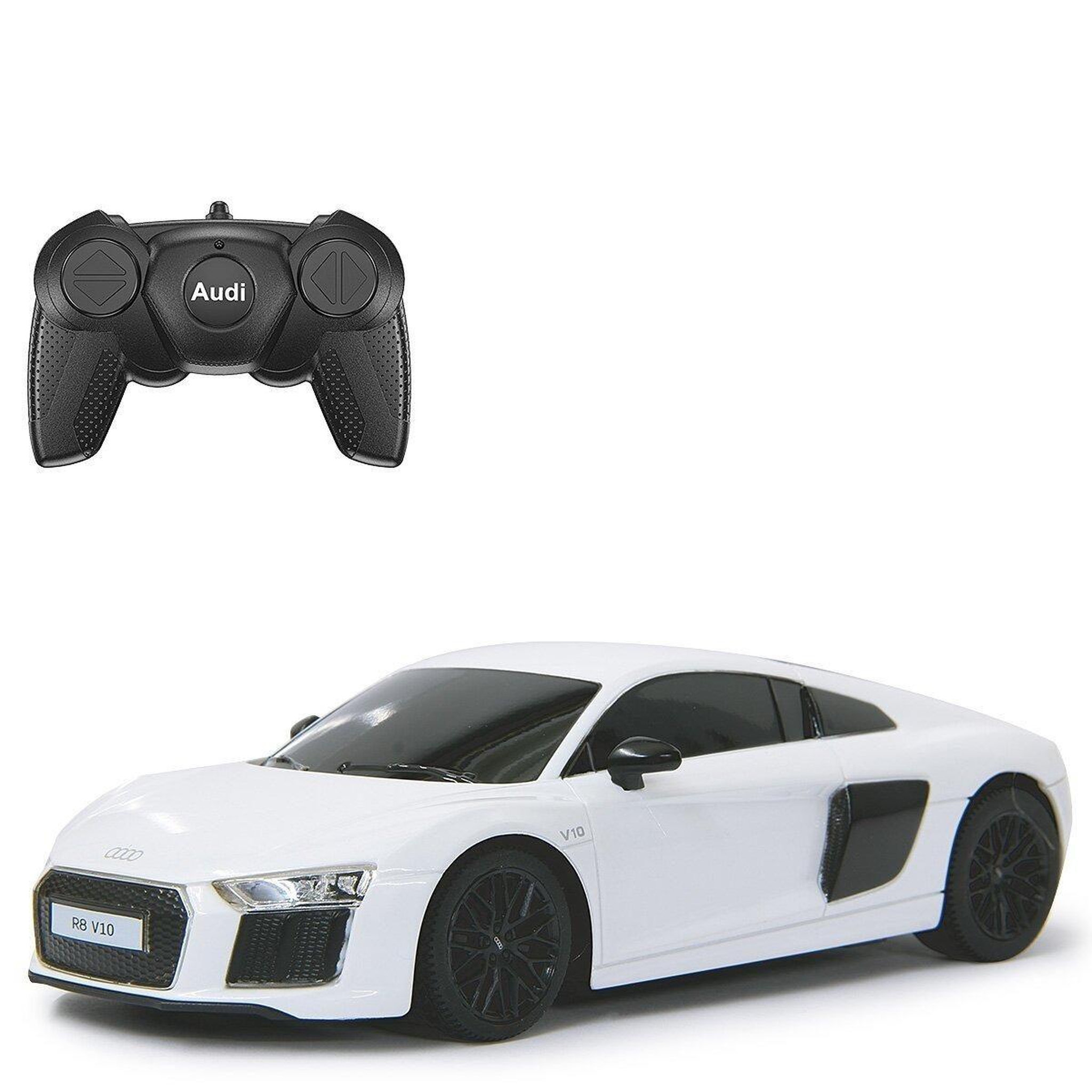 Jamara Voiture télécommandée audi r8 2015 1:24 blanc 2,4ghz