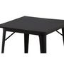 Voir la diapositive 4 : Paris Prix Table à Manger Carrée  Tempe  80cm Noir