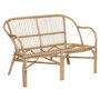 Voir la diapositive 2 : ATMOSPHERA Banc 2 Places en Rotin  Neta  110cm Naturel & Blanc