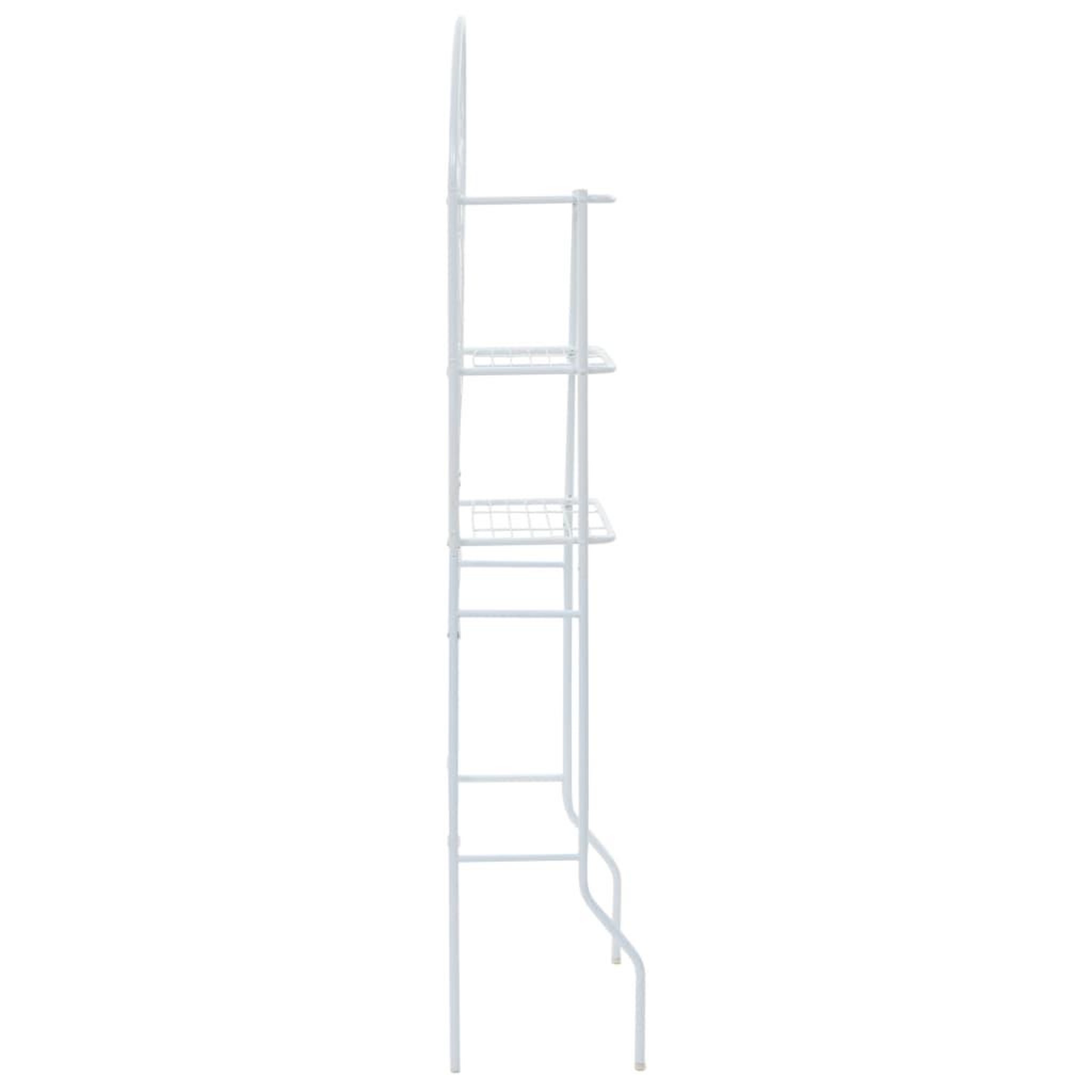 Voir la diapositive 3 : VIDAXL Etagere de toilette Blanc 60x33x174 cm