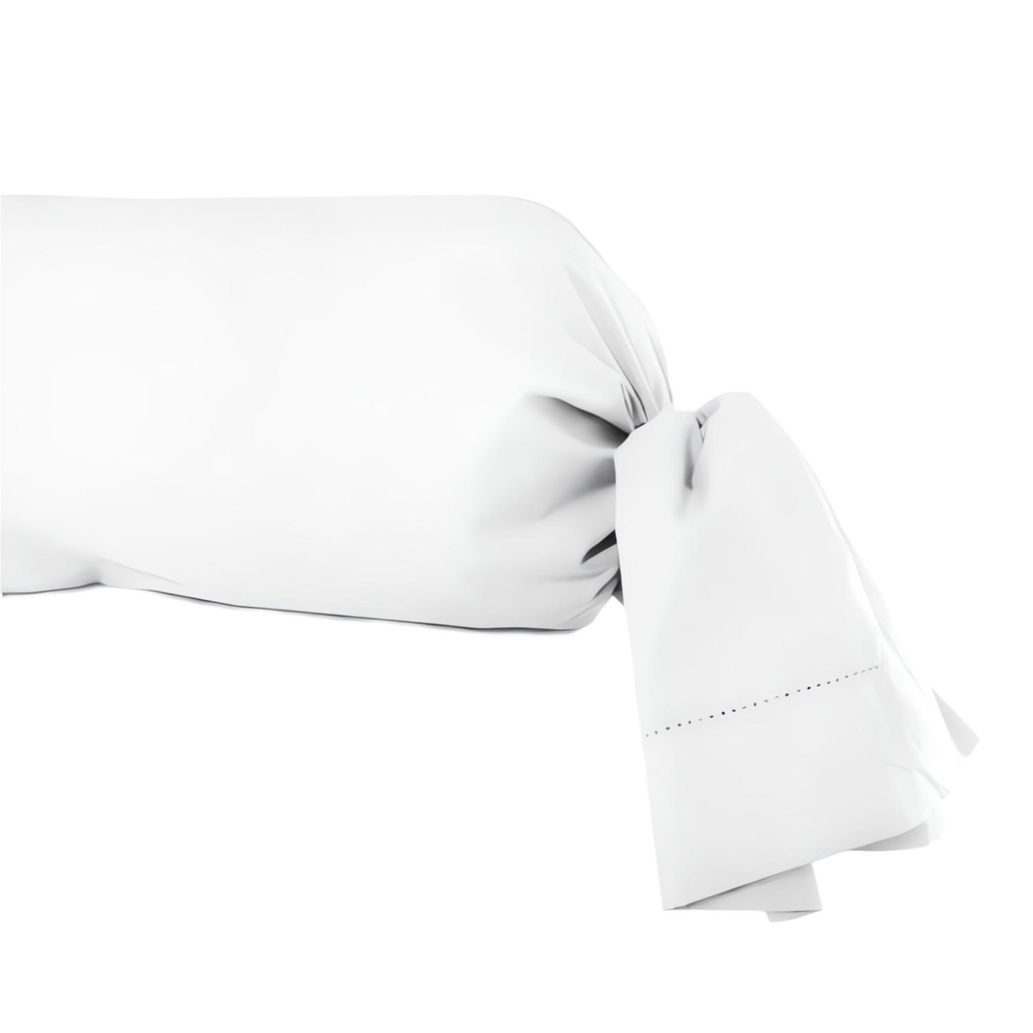 SOLEIL D'OCRE Taie de traversin en coton 45x185 cm PERCALE, par Soleil d'ocre. Coloris disponibles : Beige, Gris, Blanc
