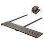 Voir la diapositive 3 : VIDAXL Panneaux de terrasse creux WPC 16 m^2 2,2 m Marron fonce