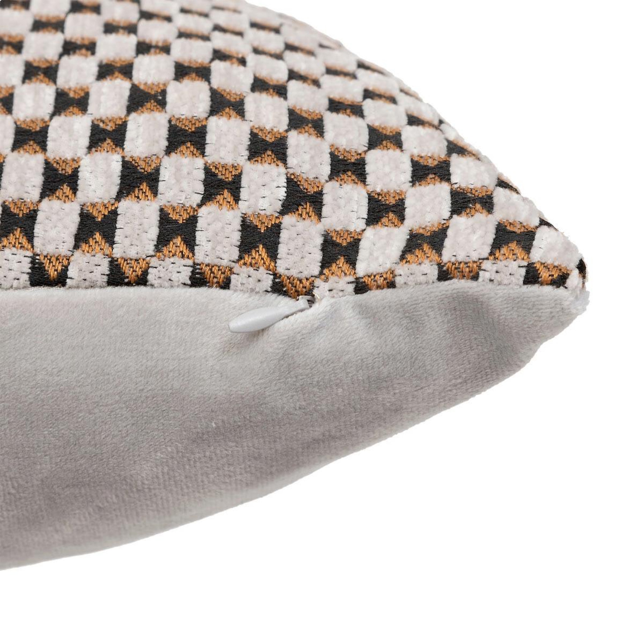 Voir la diapositive 3 : ATMOSPHERA Coussin déco jacquard  zaika  30x50cm beige lin