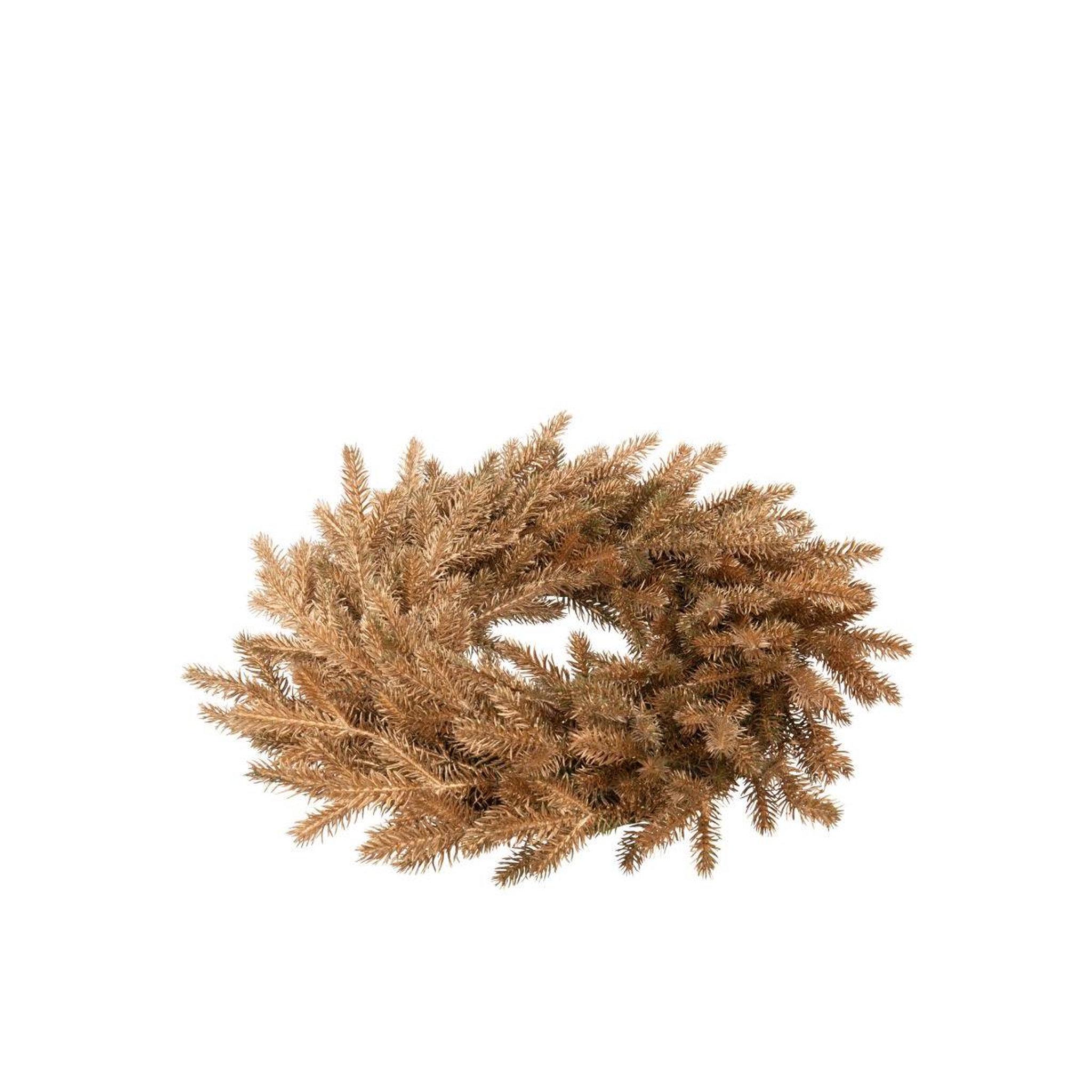 Voir la diapositive 2 : J-LINE Couronne de noël  joaquin  40cm doré