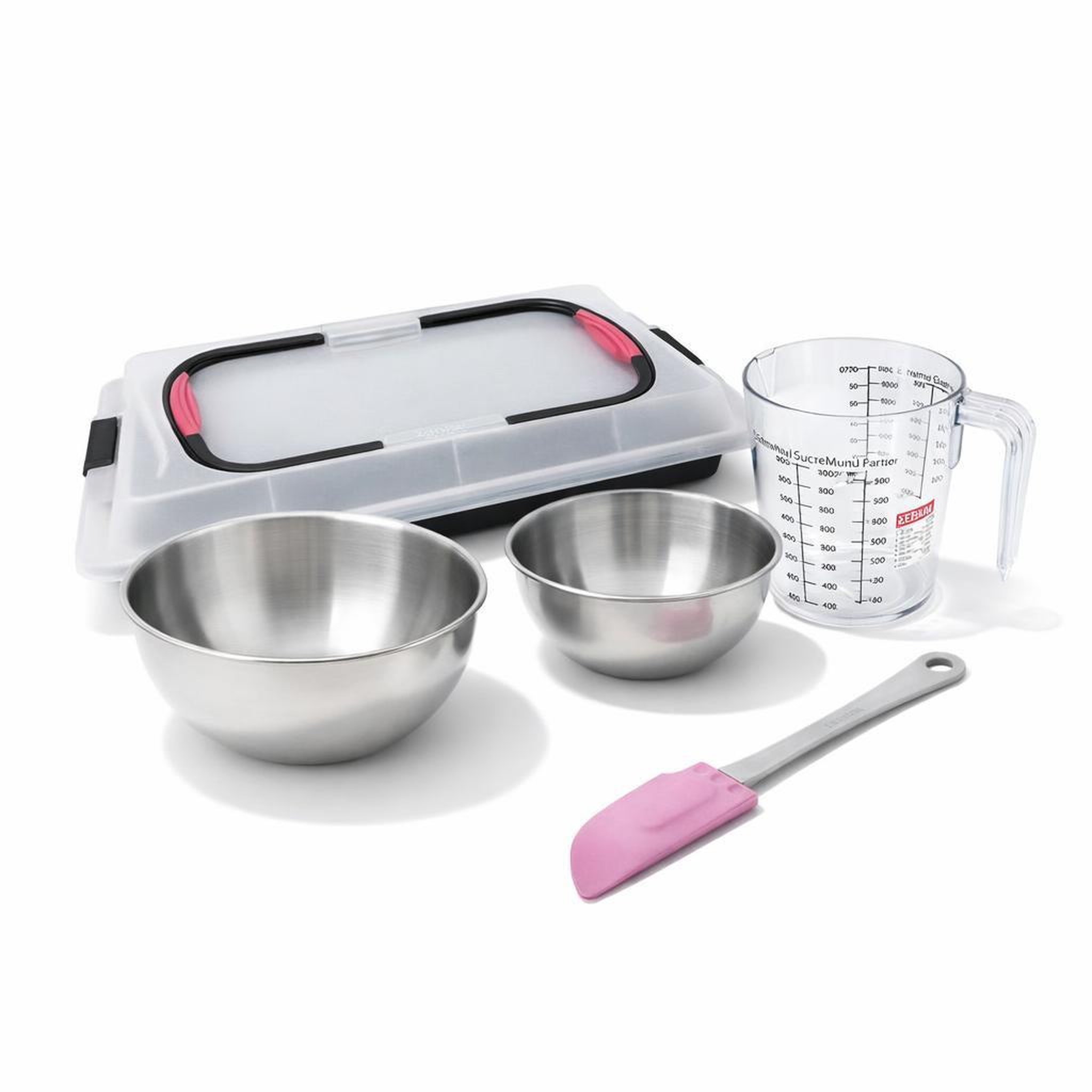 ZENKER Set de 5 ustensiles de pâtisserie moule à gâteaux bols spatule et verre doseur zenker bake and go