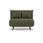 Voir la diapositive 6 : BEST MOBILIER Lumi - banquette convertible clic-clac 1 place en velours côtelé