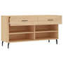 Voir la diapositive 5 : VIDAXL Banc a chaussures chene sonoma 102x35x55 cm bois d'ingenierie