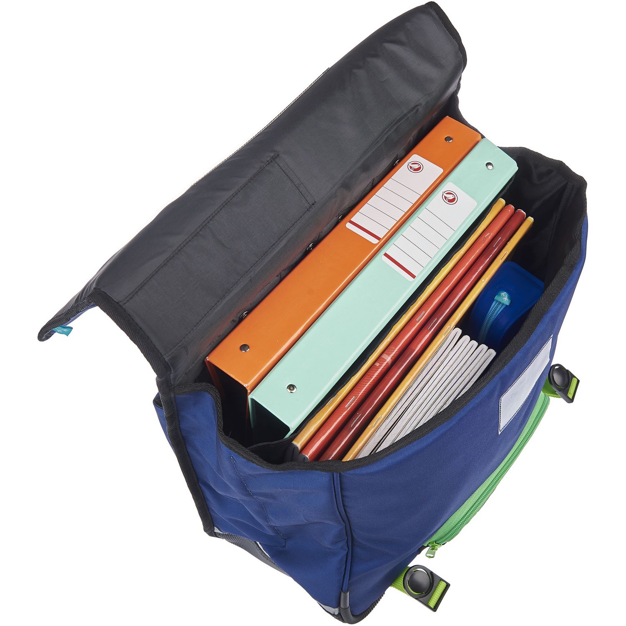 Voir la diapositive 5 : AUCHAN Cartable à roulettes bleu MODERN GAMING