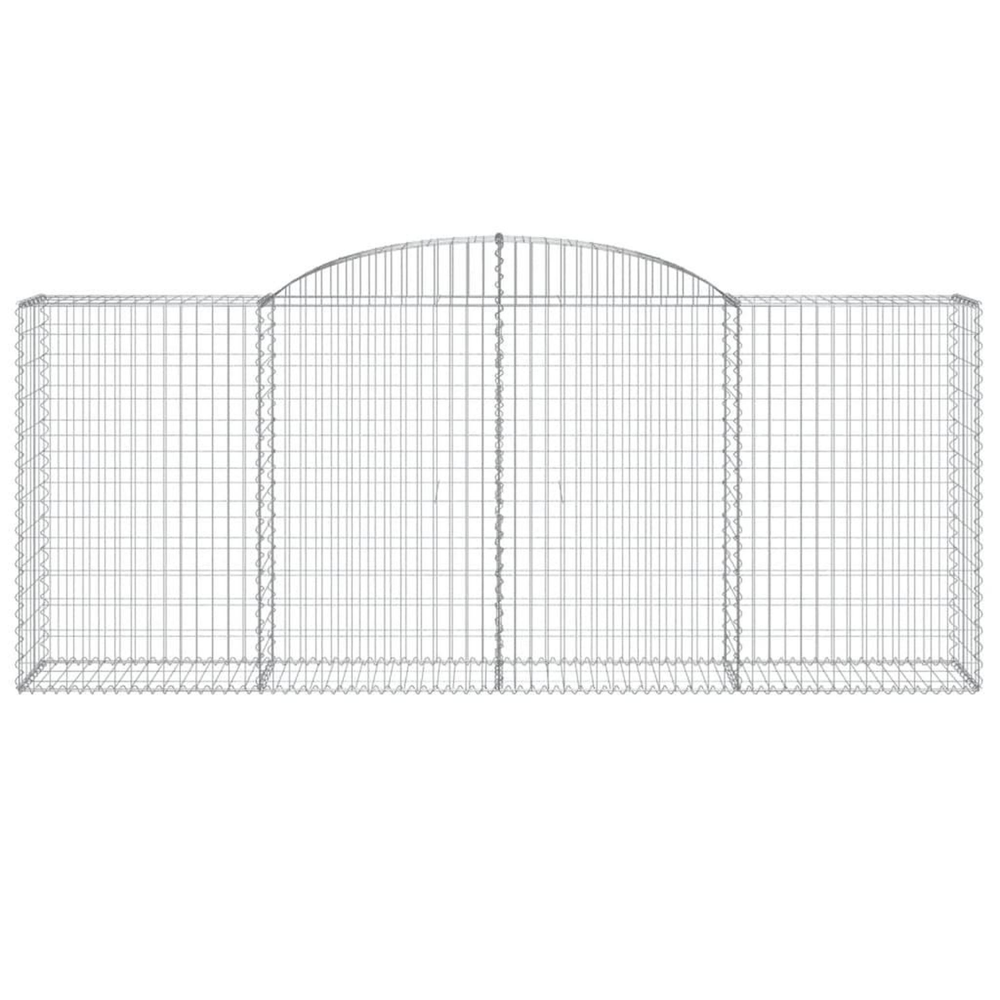 Voir la diapositive 4 : VIDAXL Paniers a gabions arques 8 pcs 300x50x120/140 cm fer galvanise