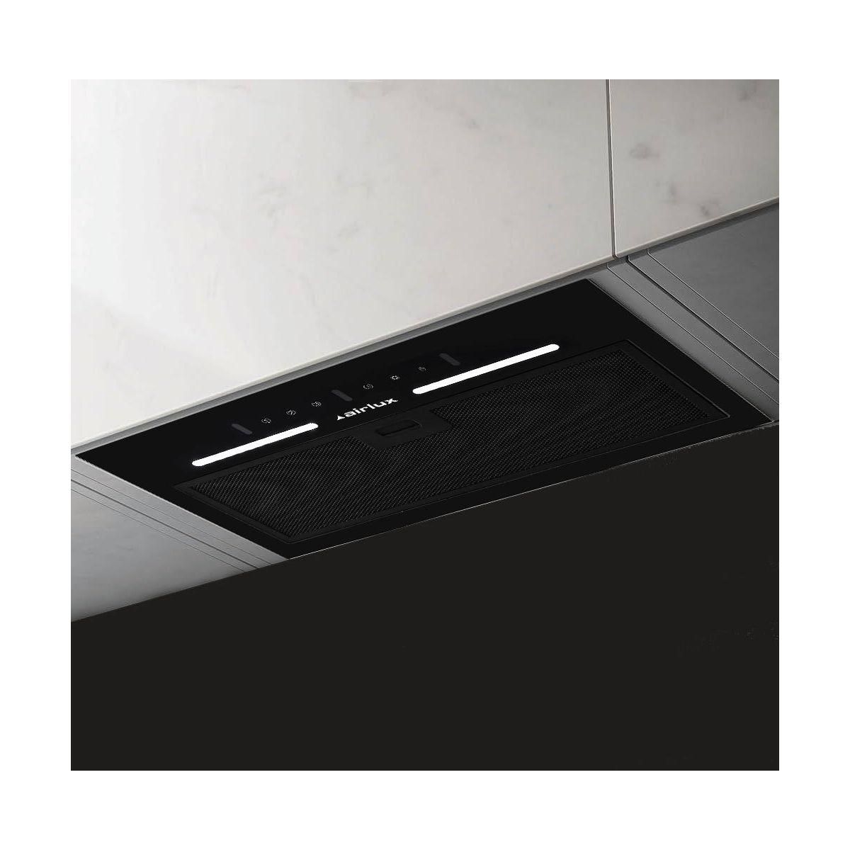 Airlux Hotte encastrable AHGG55BK Contrôle par geste