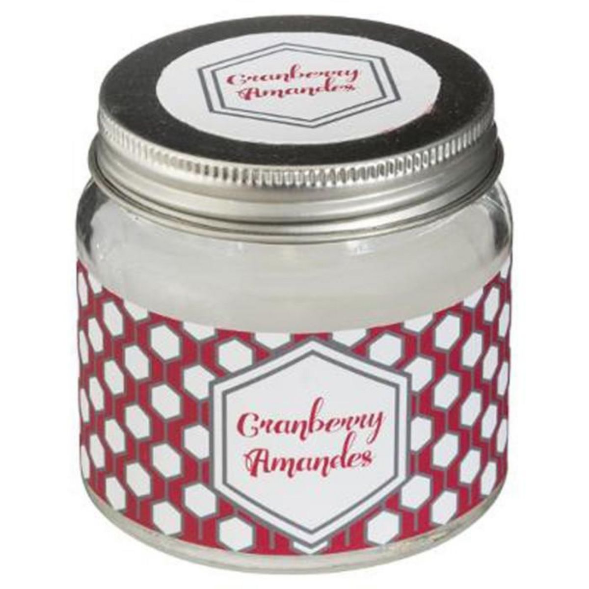COMPTOIR DE LA BOUGIE Bougie Parfumée en Verre  Bocal  65g Cranberry