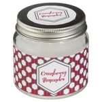 COMPTOIR DE LA BOUGIE Bougie Parfumée en Verre  Bocal  65g Cranberry