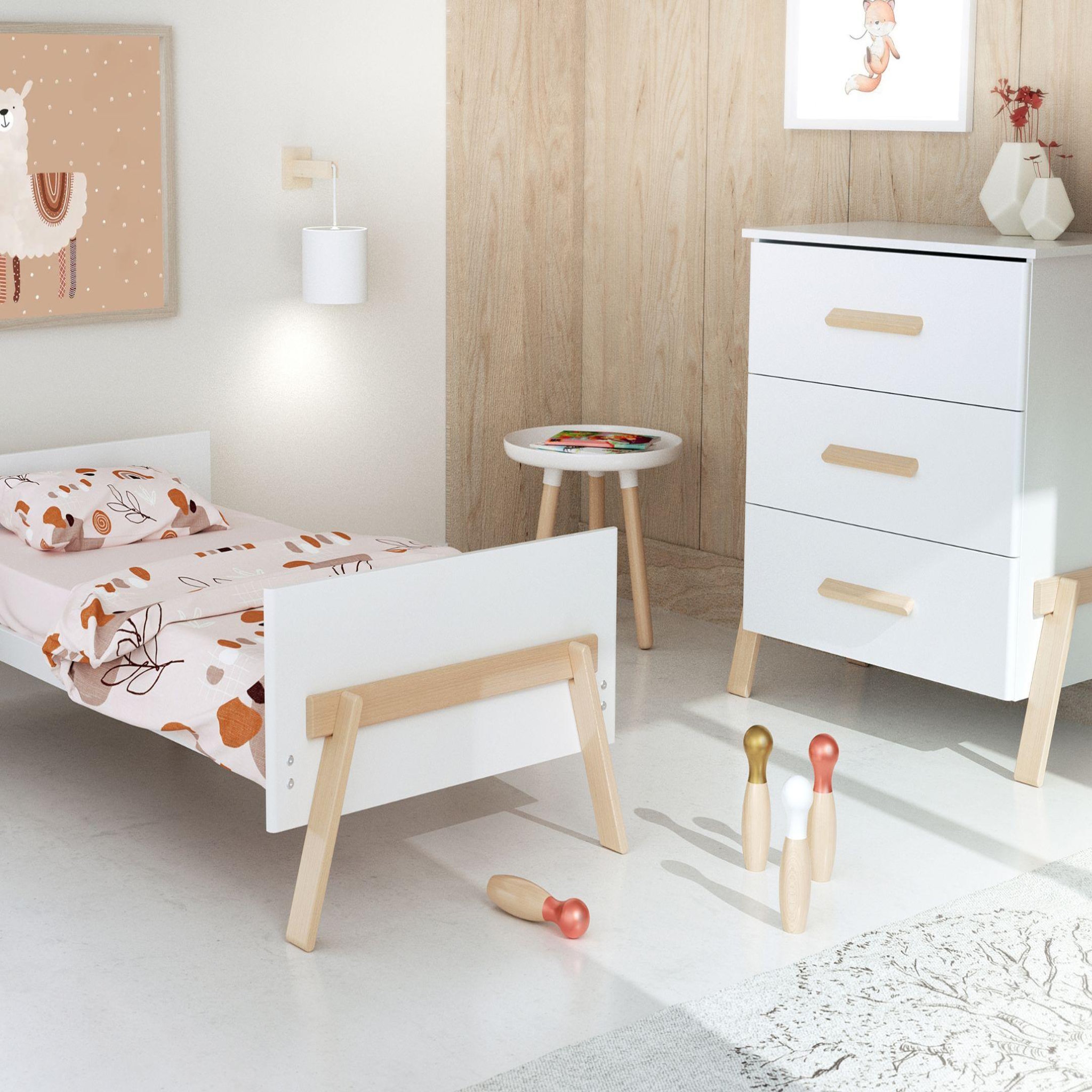Voir la diapositive 2 : AT4 Commode à langer en bois canaille