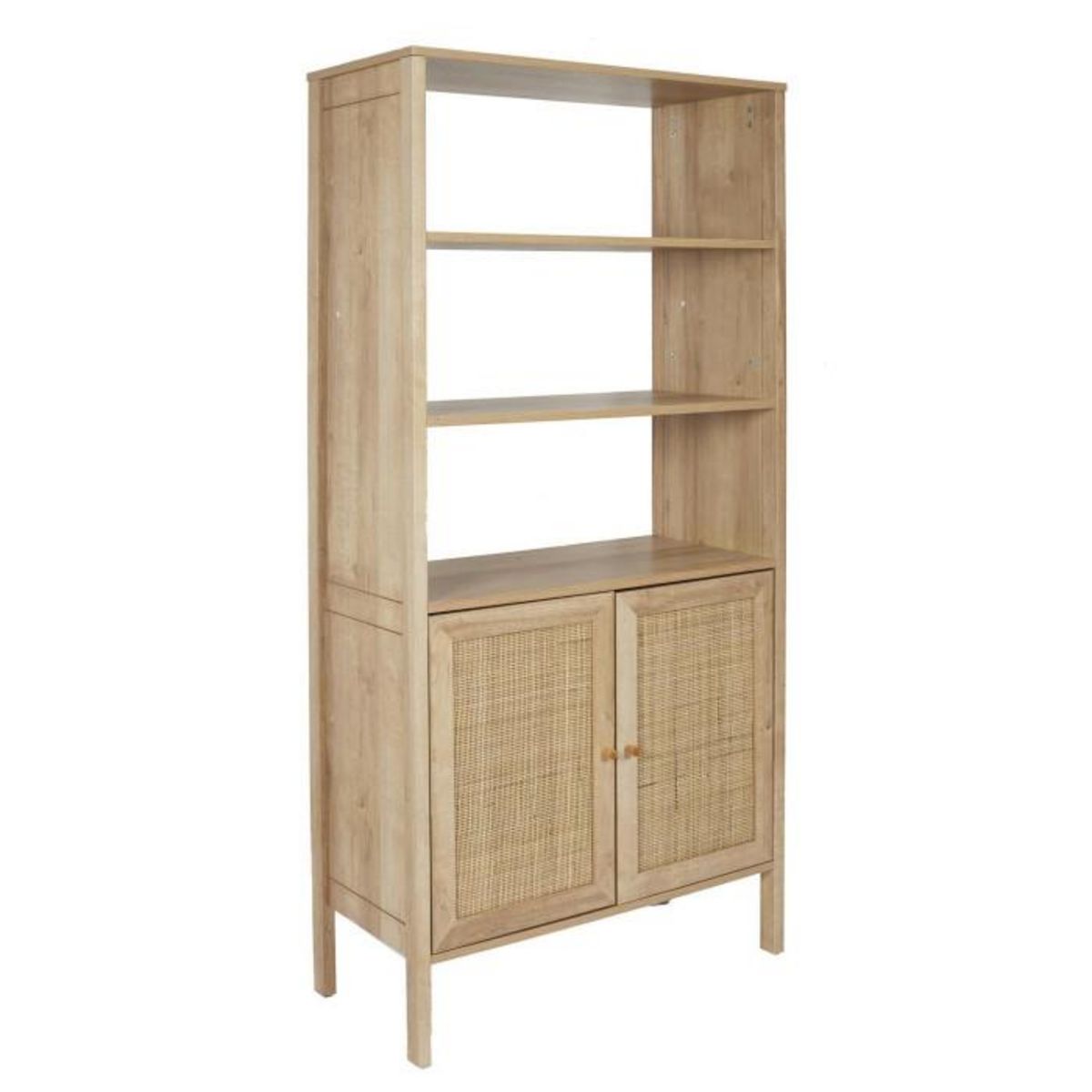 Paris Prix Buffet 2 Portes en Bois  Bali  163cm Naturel