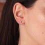 Voir la diapositive 2 : L'ATELIER D'AZUR Boucles d'Oreilles Or 18 Carats 750/000 Jaune Pendantes - Zirconium