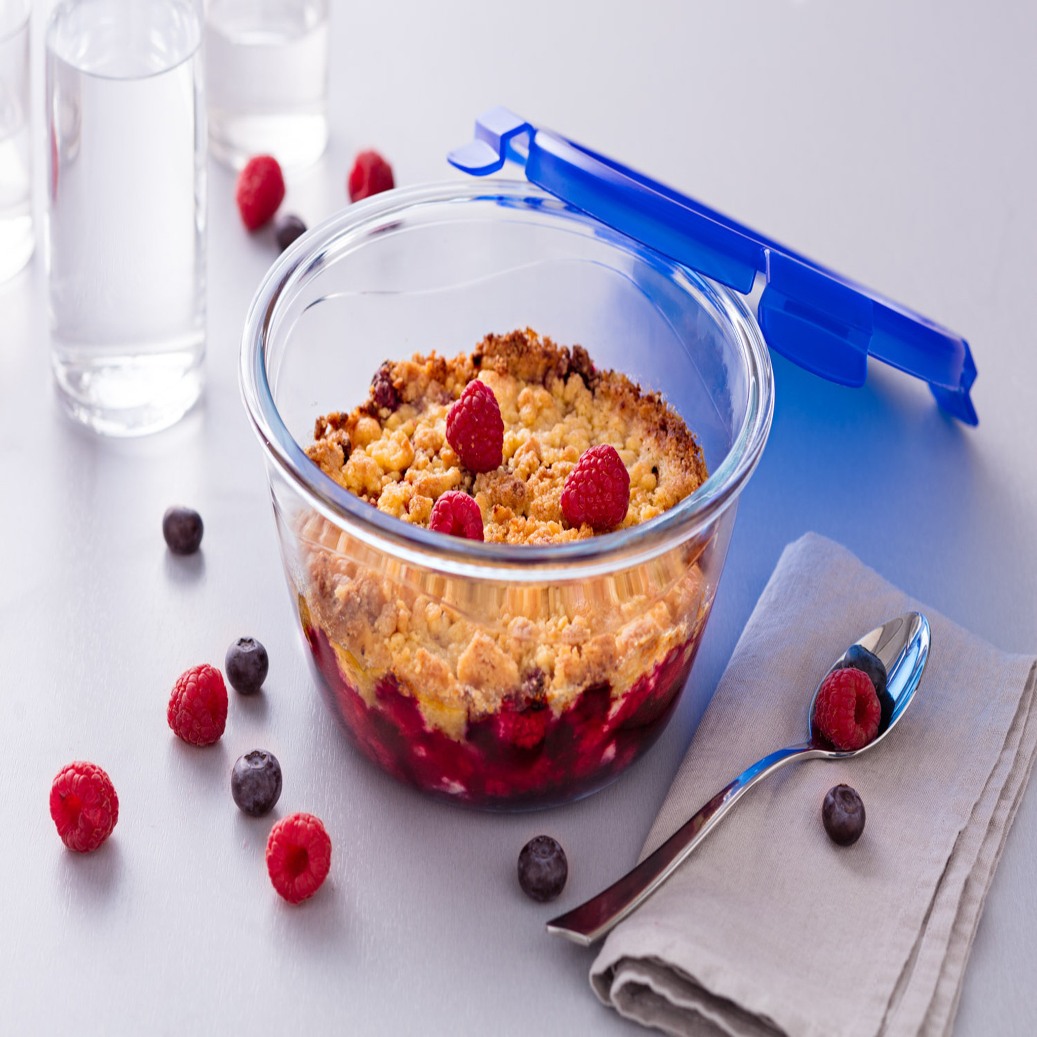 Voir la diapositive 4 : PYREX Boîte ronde avec couvercle 15 cm COOK & GO