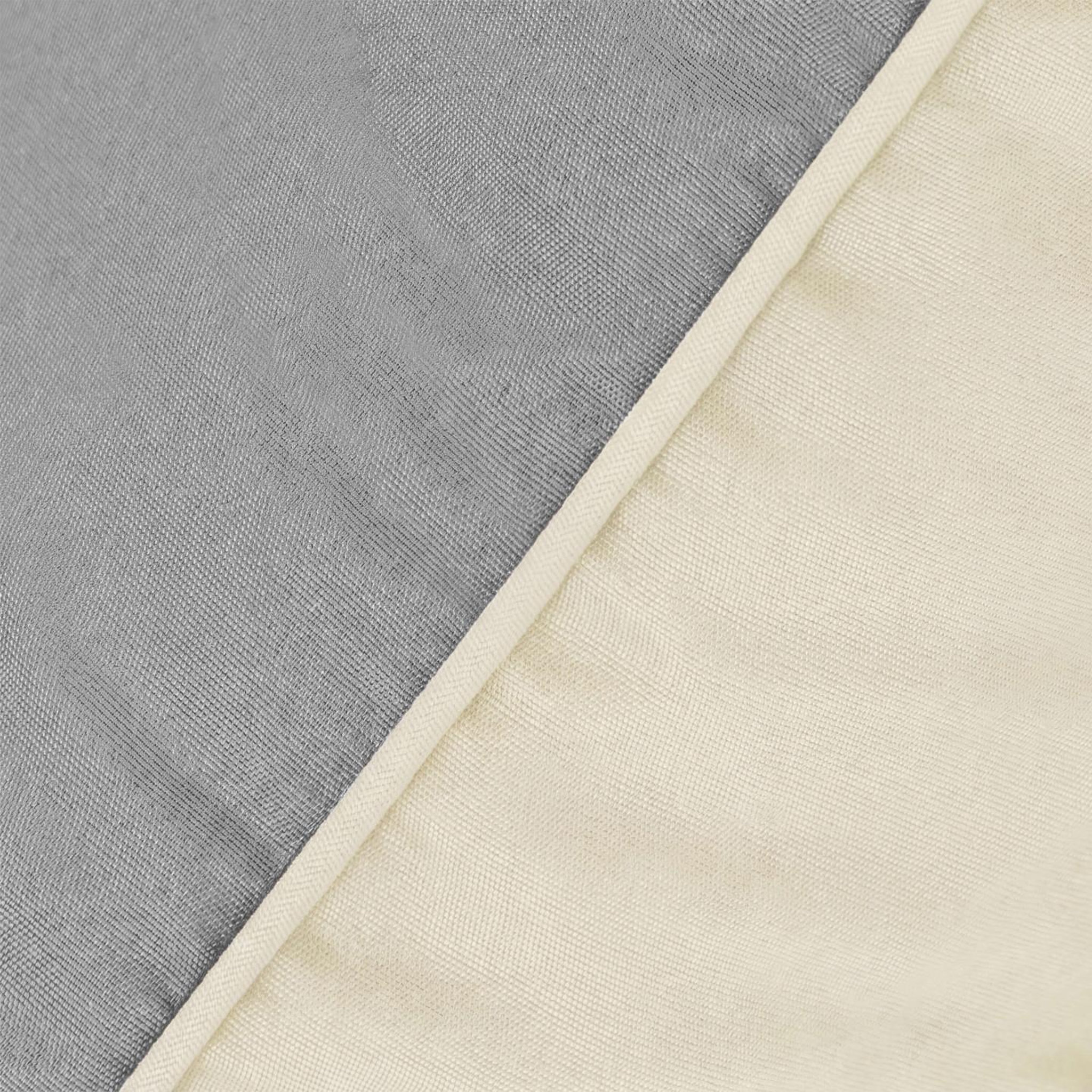 Voir la diapositive 6 : ID MARKET Couette 140x200 cm abby bicolore gris clair et beige 300 gr