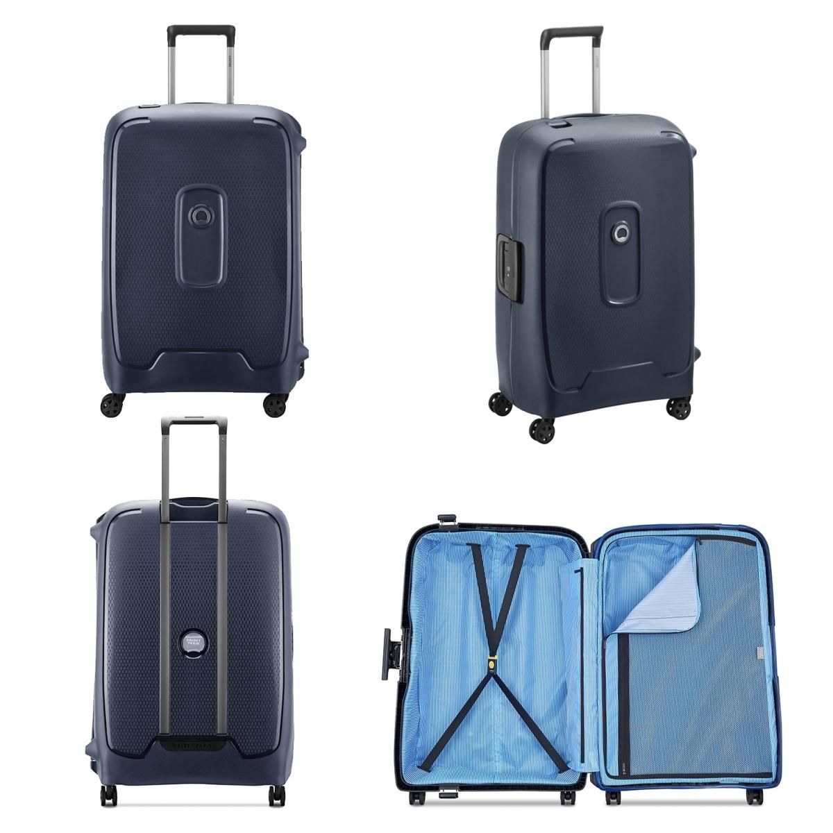 Delsey Grande valise rigide Montcenis TSA polypropylène 76cm