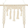 Voir la diapositive 2 : ATMOSPHERA Étagère Murale en Bois  Macramé  80cm Ivoire