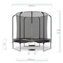 Voir la diapositive 3 : JUMP4FUN Trampoline Semi-Pro Jump4fun 8FT-244cm Noir
