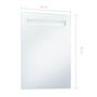 Voir la diapositive 6 : VIDAXL Miroir mural a LED pour salle de bains 60x80 cm